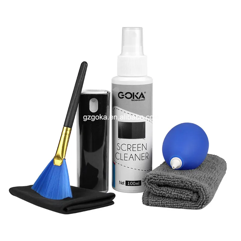 Completed cleaning solutions in electronic market mobile phone lcd cleaner spray lcd screen cleaning kit for gift 6in1