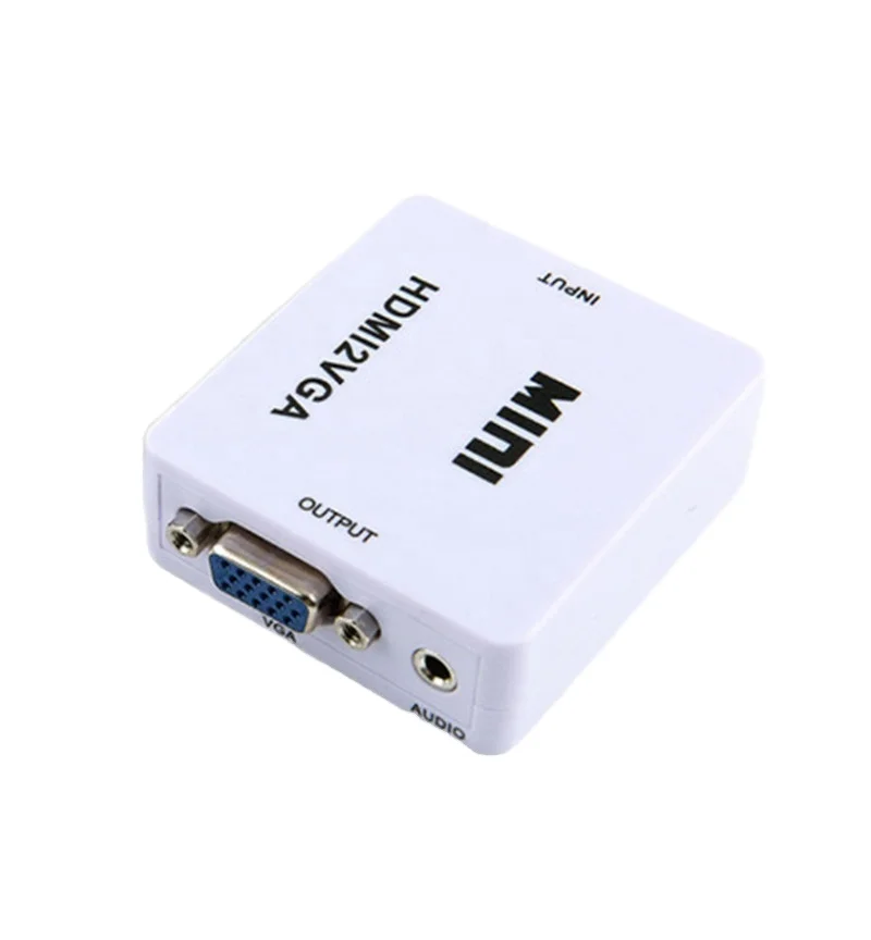 Мини HD 1080P HDMI-совместимый с VGA конвертер аудио HDMI2VGA адаптер разъем для ноутбука HDTV проектор