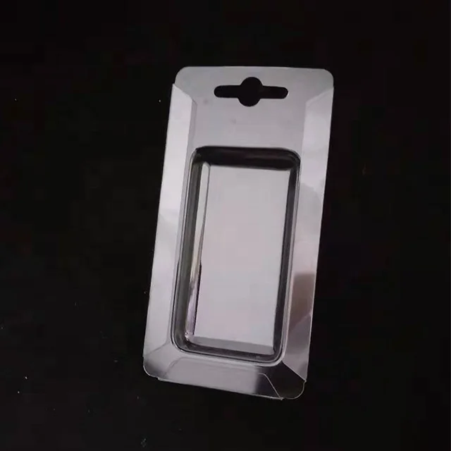 
customized disposable plastic clamshell edgefold sliding blister card packaging 