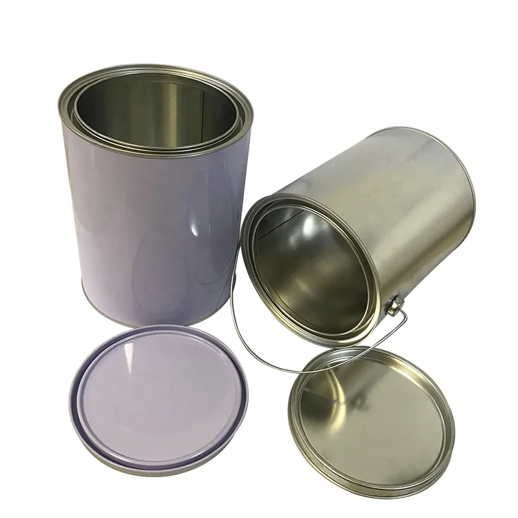 Empty Paint Can Supplier 1 Gallon Round Tins Paint Can