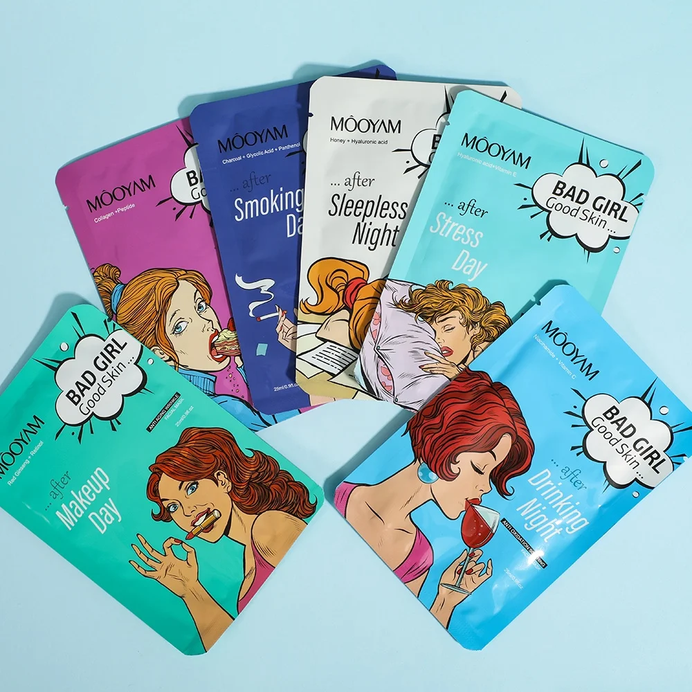 Beauty Korean Skin Care Moisturizing Face Mask Collagen Vitamin C Peptide Mascarillasl Skin Care Facial Mask