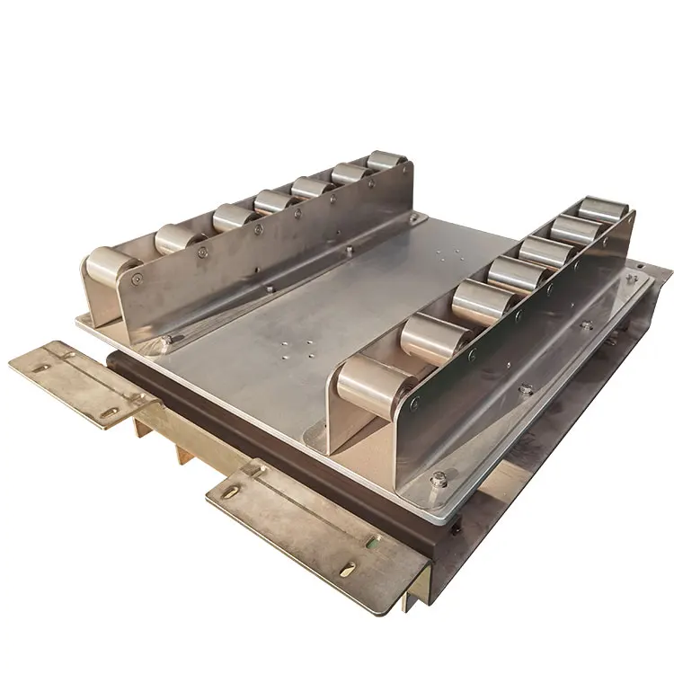 Double synchronous belt drive top lift leveling machine used by  conveyor  line