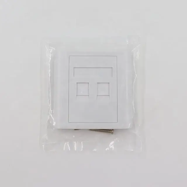 Панель 1 2 4 порта модульная лицевая пластина тип 86 Cat5 Cat6 Rj45 Keystone
