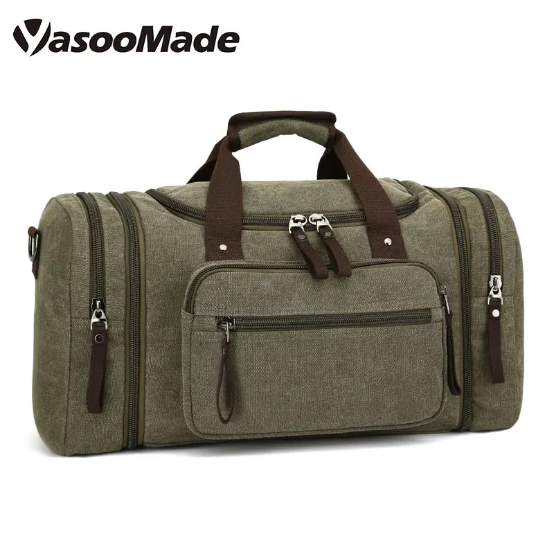 Men Weekender Overnight Bag Travel Backpack Canvas Rucksack Vintage Duffel Bag Reversible Canvas Tote Bag
