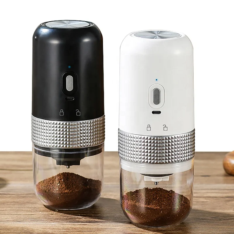 Portable Wireless Smart Usb Rechargeable Adjustable Hand Brewed Italian Espresso French Press Coffee Bean Grinder