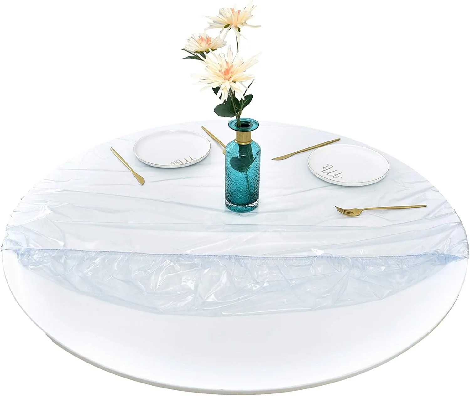 hot selling Affordable pe plastic tablecloth waterproof disposable table cover