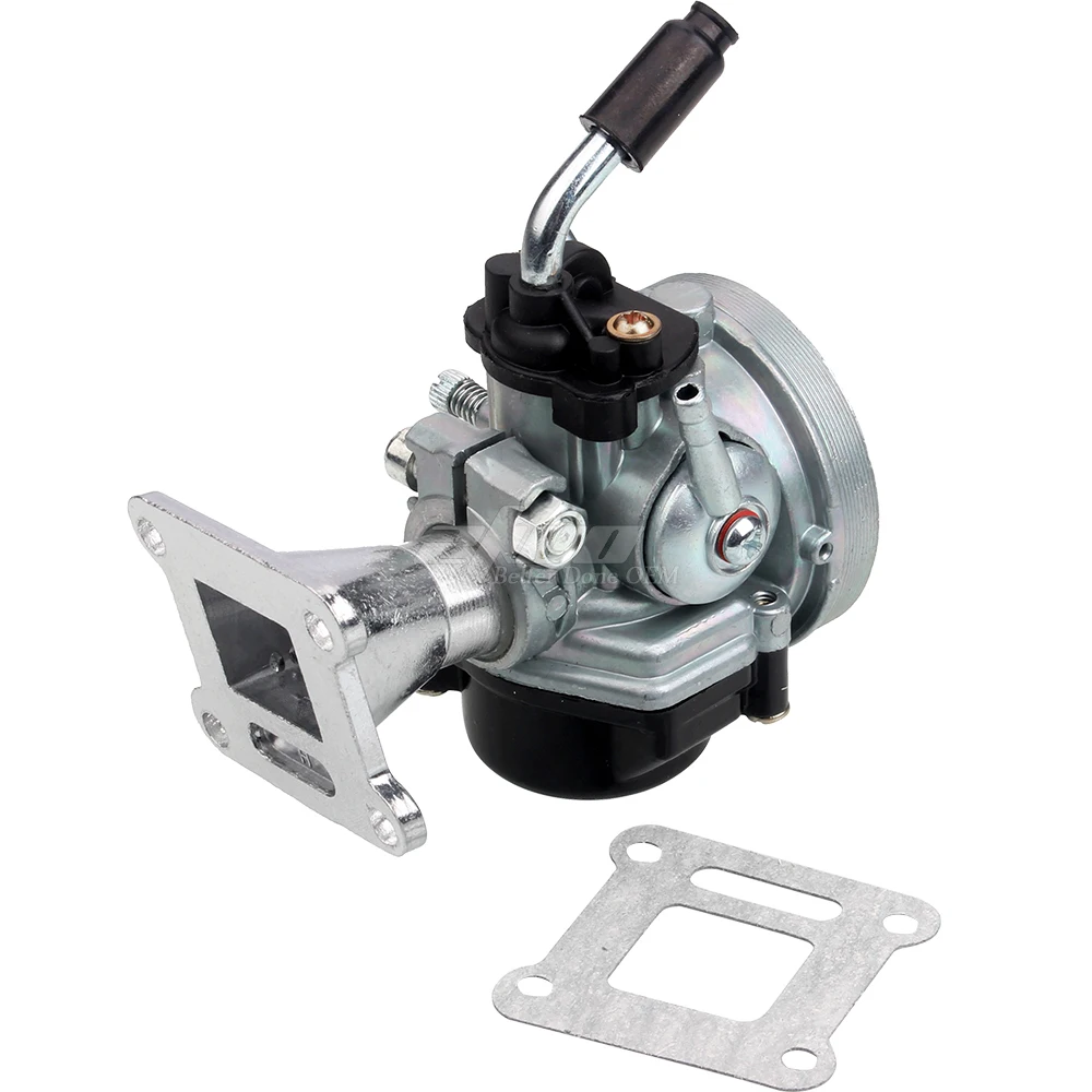 Carburetor Intake Manifold and Gasket Assembly for 37cc 49cc 60CC 80cc 2 Stroke Engine Scooter Motorized Bicycle Mini Pocket Bik