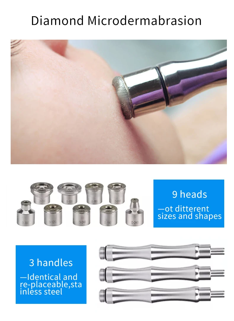 Portable hydra crystal skin peeling microdermabrasion peel machine diamond microdermabrasion machine for salon profesional
