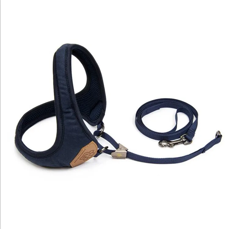 Quality pet chest strap durable outdoor colorful anti lost vest type traction rope dog leash