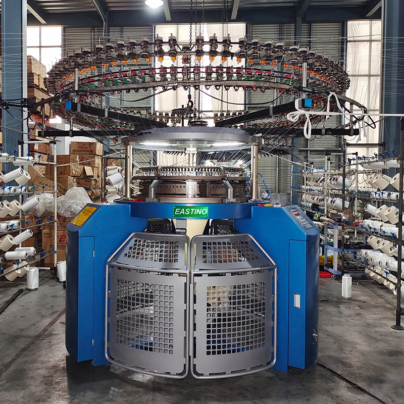 32 Inch 28G 96 F Circular 3 Fleece 4-lane French Terry Flannel Fabric Knitting Machine