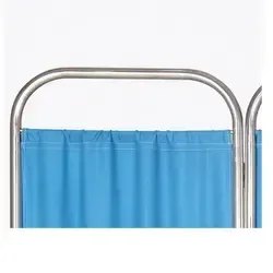 High Quality Modern Style Hospital Ward Screen Stainless Steel Base Furniture with Wheels Divides Clinic Rooms and Beds