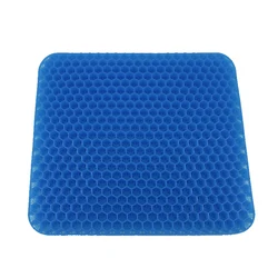 Wholesale comfort soft Square honeycomb egg gel seat cushion gel sitter for office chair car seat