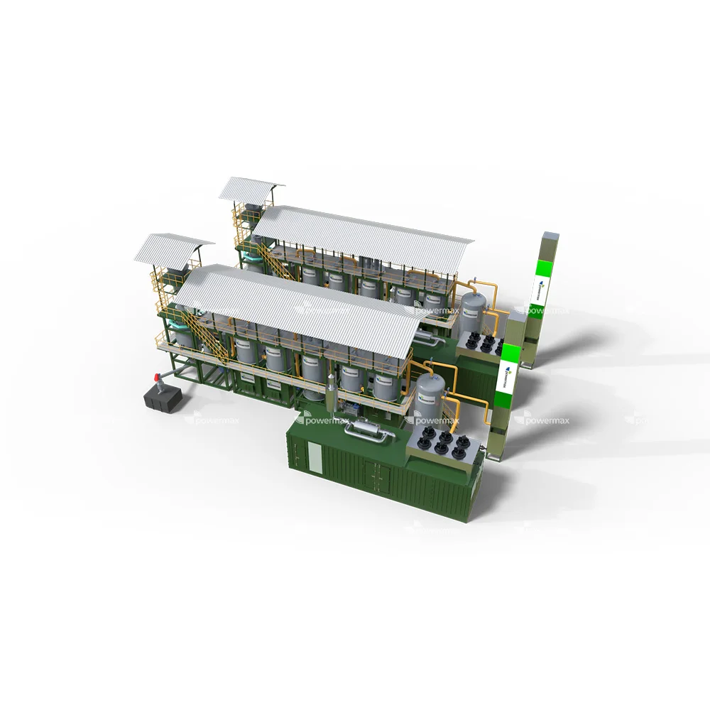 Framework Structure of Bamboo Processing Waste Power Generation System Biowatt 500 Biomass power plant