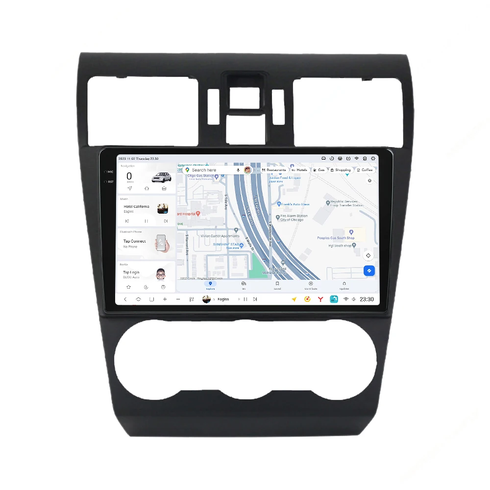 DUDUAUTO 2K Screen Android 13 Car Radio For Subaru Forester 2013 2014 Multimedia Player Stereo Car-play GPS Navigation DSP