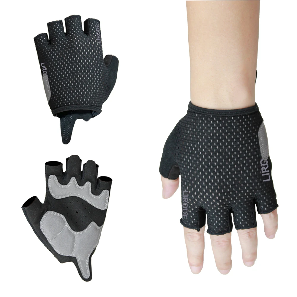 Best Summer Half Finger Mountain Bike Road Racing Riding Gloves Breathable Shock-Absorbing Fingerless Bicycle Dirt Bike Gloves