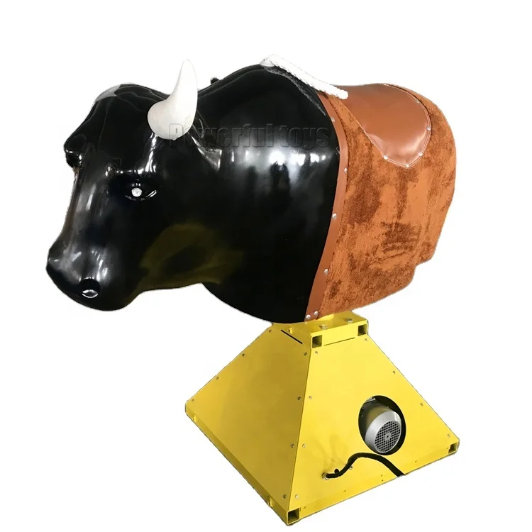 Round Amusement Park Mechanical Bull Rides Machine Rodeo for Trampoline
