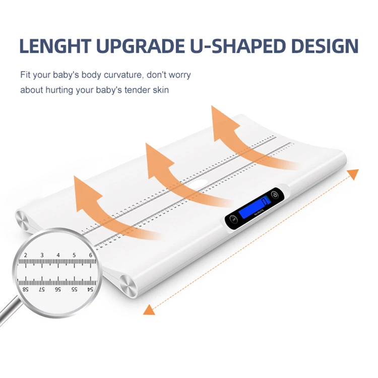 Good price baby length weight scale with height measuring