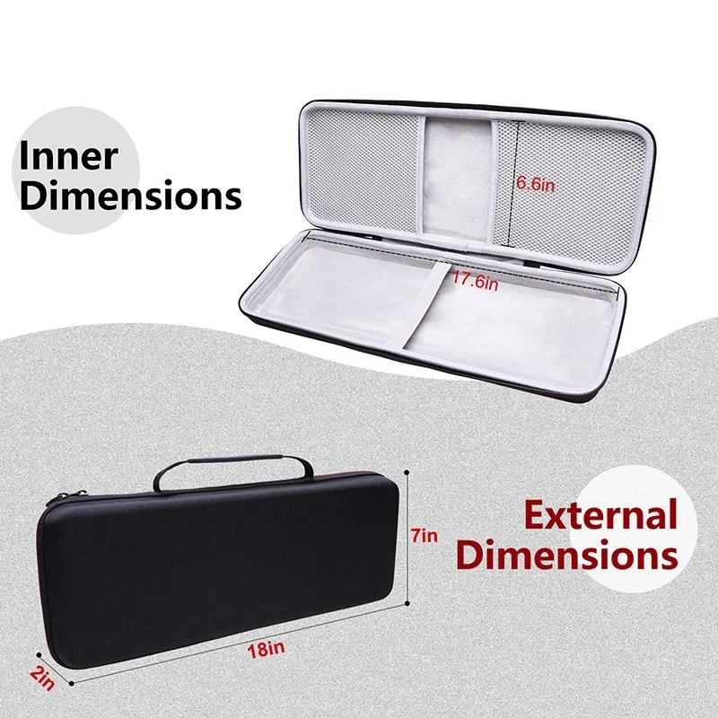 Custom Universal Hard Shell EVA Plastic Wireless Keyboard Carrying Case for Tablet