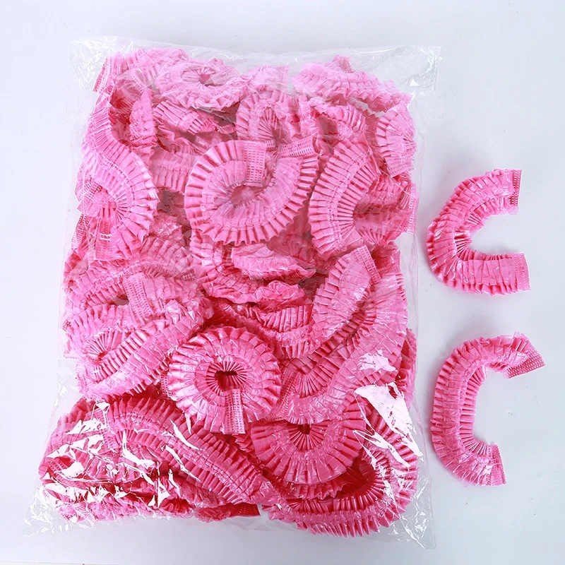 100 шт., одноразовые пластиковые колпачки для душа для парикмахерской