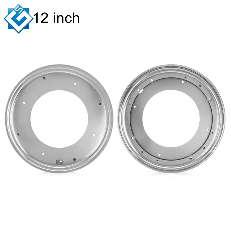 Hardware Furniture Accessories Heavy Duty Lazy Susan Bearing 12 Inch 303mm White Zinc Dining Table Rotating Round Turntable