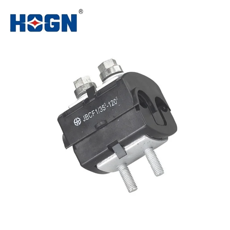 HOGN High Insulation Piercing Clamp For Overhead ABC Cable Bundle With 2 Galavanzied Shear Bolt(JBCF)
