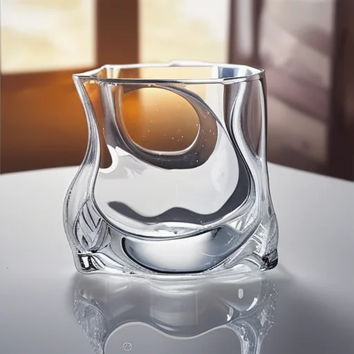 High Appearance Level Twisting Glass Cup Tumbler Revolving Water Cup