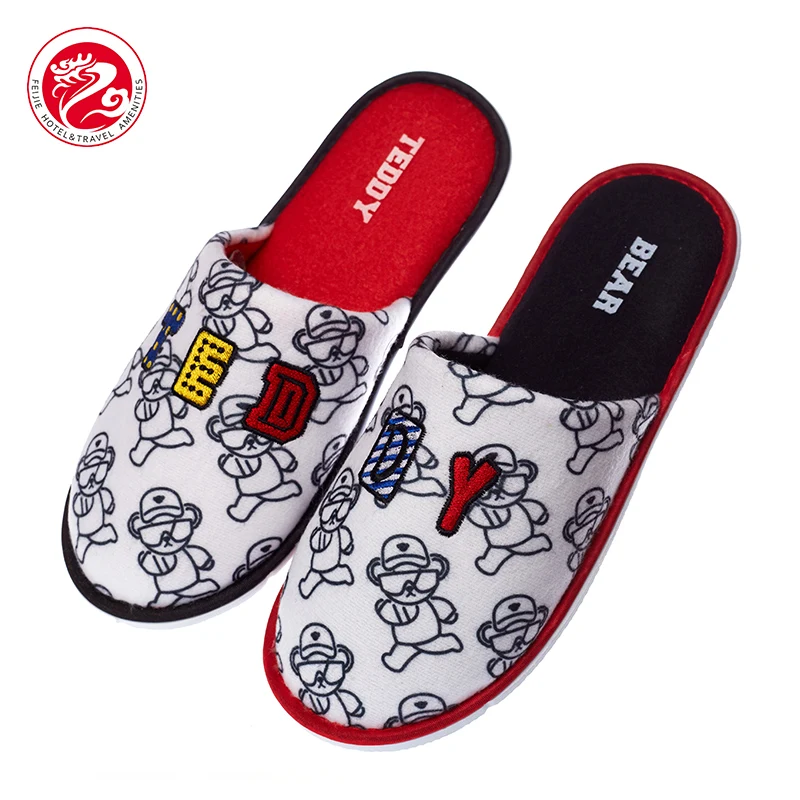 Wholesale Five Star Indoor Guest Room Cotton Hotel Slippers