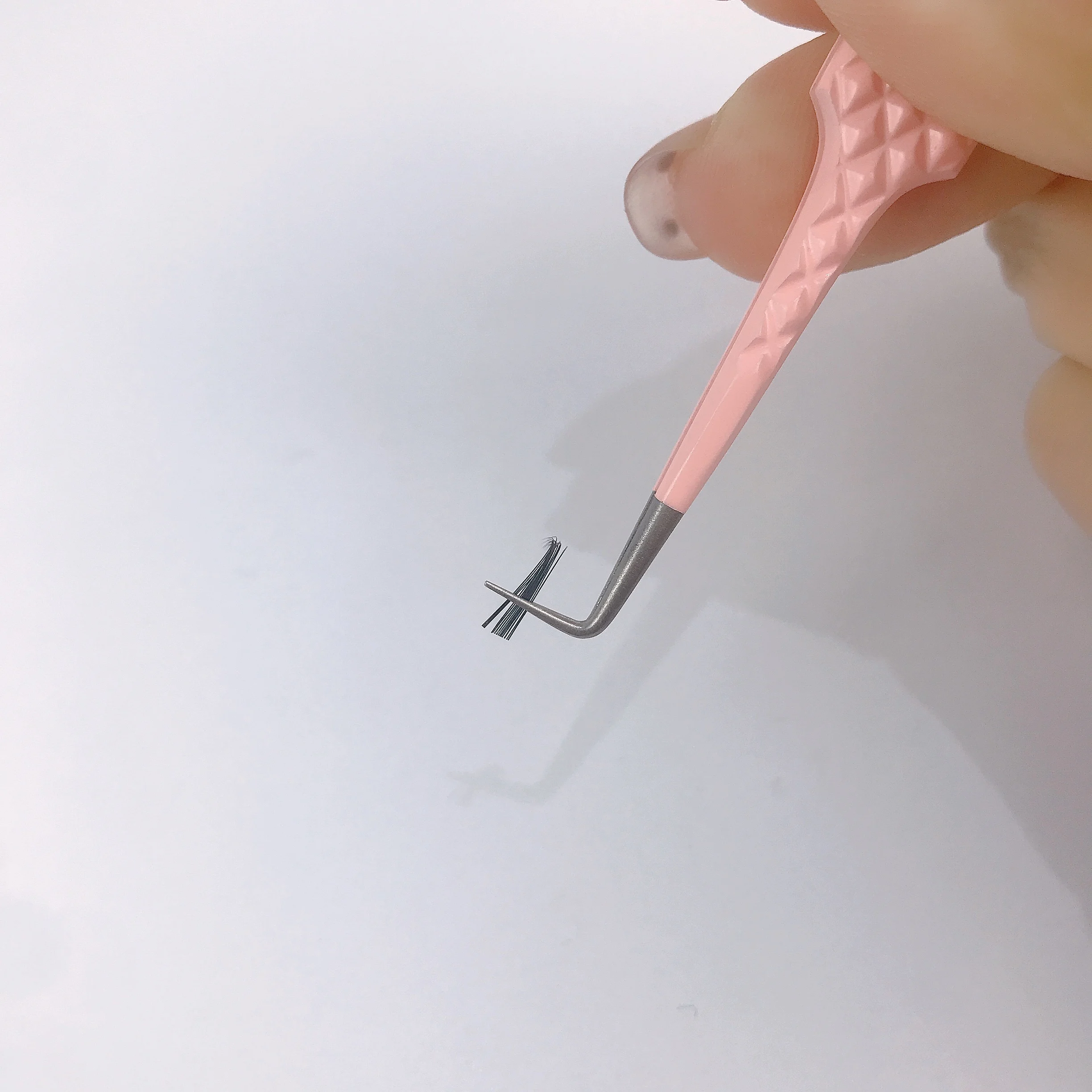 Pointed Tip Type volume eyelash extension tweezers mage volume lash tweezers pinch fans tweezers 90 degree right angle