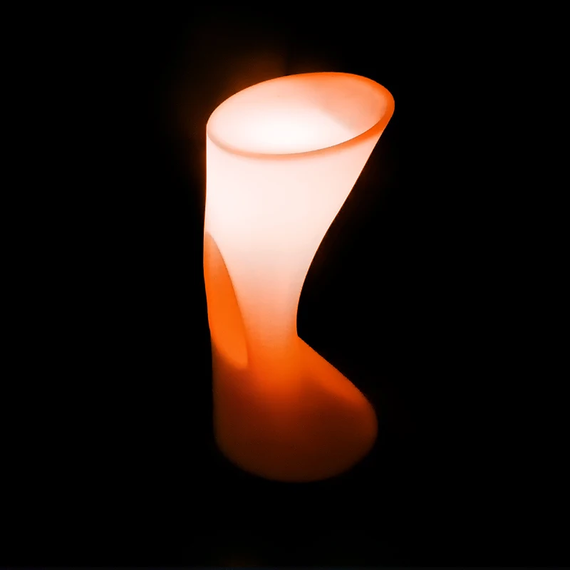 Hot sales led bar furniture set plastic chair and tables 16 colors RGB glowing light