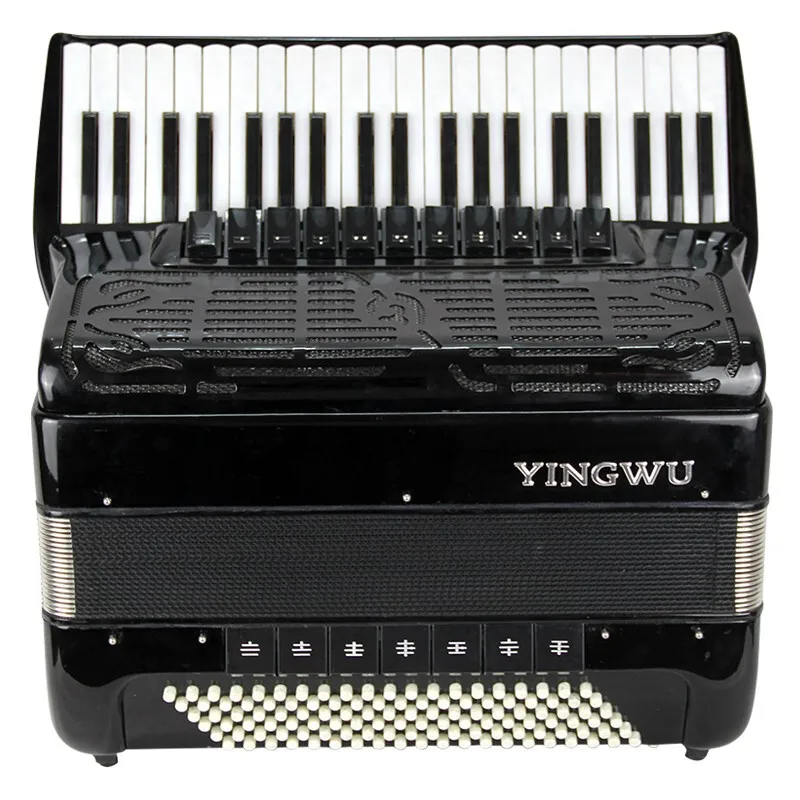 41-key 120BS four-row spring professional test playing piano musical instrument marbled YINGWU accordion