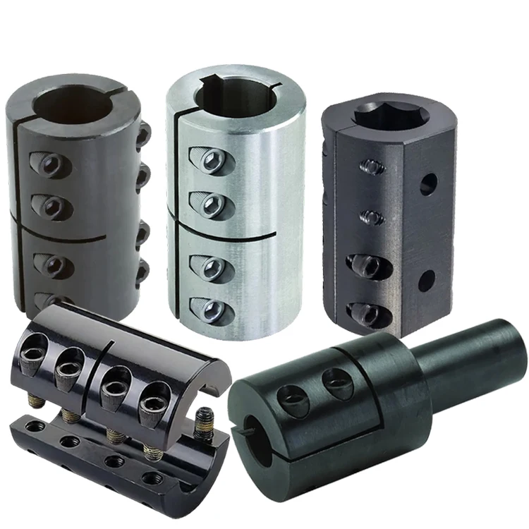 Custom aluminum stainless steel one two piece split rigid clamp coupling