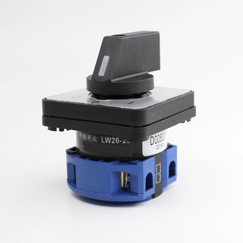 Electrical Universal Switch Dual Power Panel Rotary Selector Changeover Switch LW26-25/1