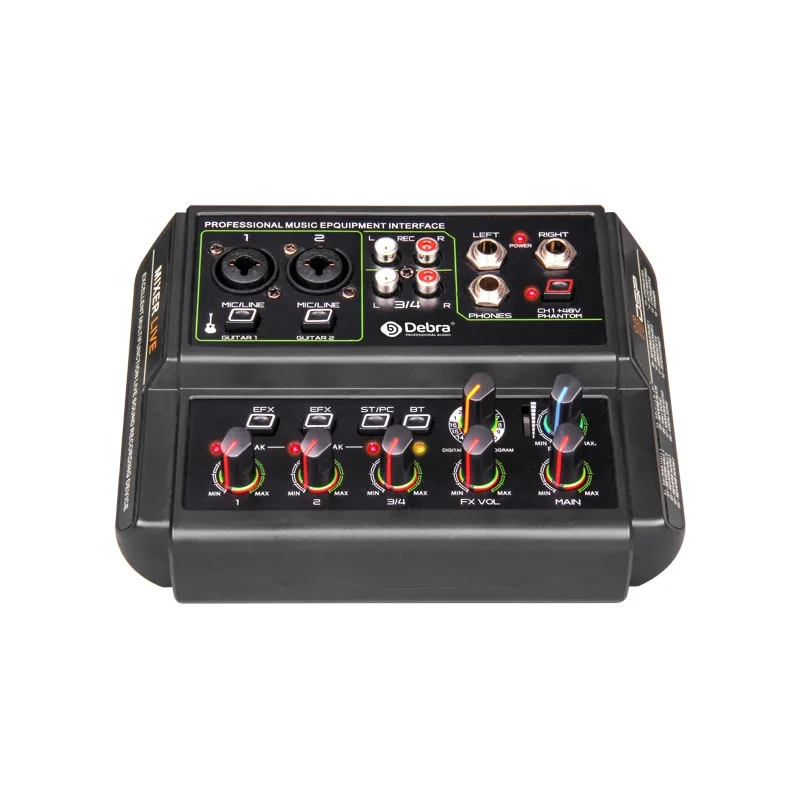 Debra Audio D4-LIVE Professional 4-Channel SoundCard for Recording live streaming Live broadcast