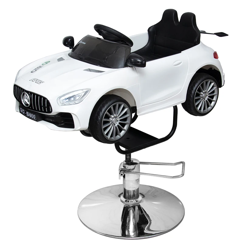 2023 Latest haircut children adjustable high seat styling kids car luxury hair salon equipment barber chair for barber shop
