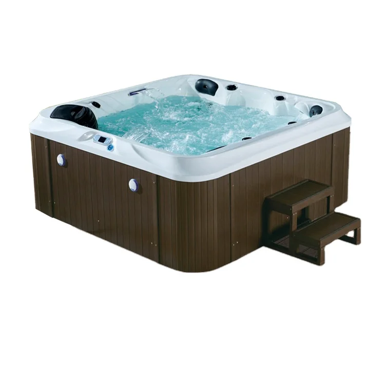 
Modern Luxurious Outdoor Acrylic Built In Bath Tubs Backyard Hot Tub Garden Spa Tub 
