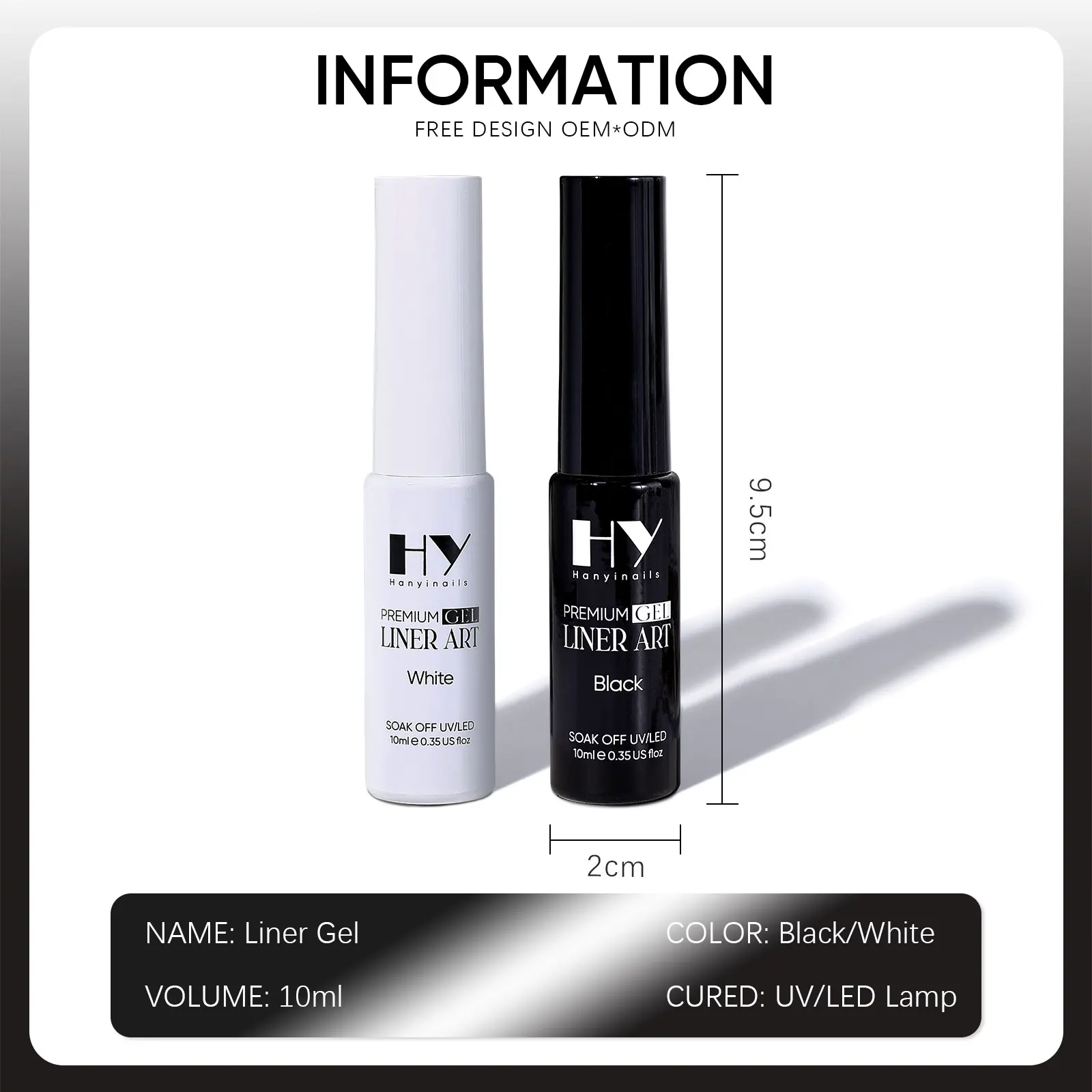 Hanyi премиум качества без хемы OEM индивидуальная этикетка УФ-гель смола Супер металлик роскошная гелевая эмалированная подкладка для ногтей