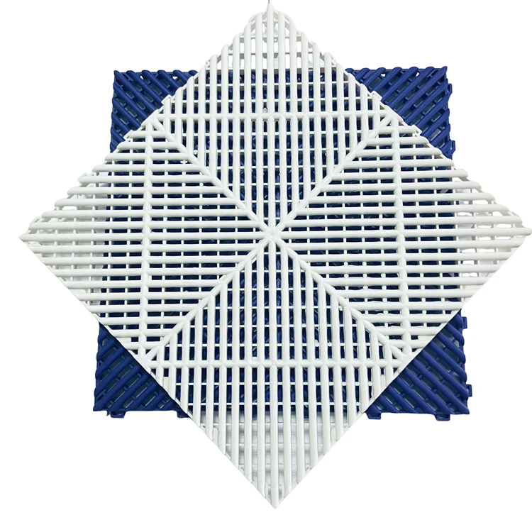 PP Environmental Protection Garage Easy Clean  Car Wash Room Non-Slip Interlocking Floor Mat