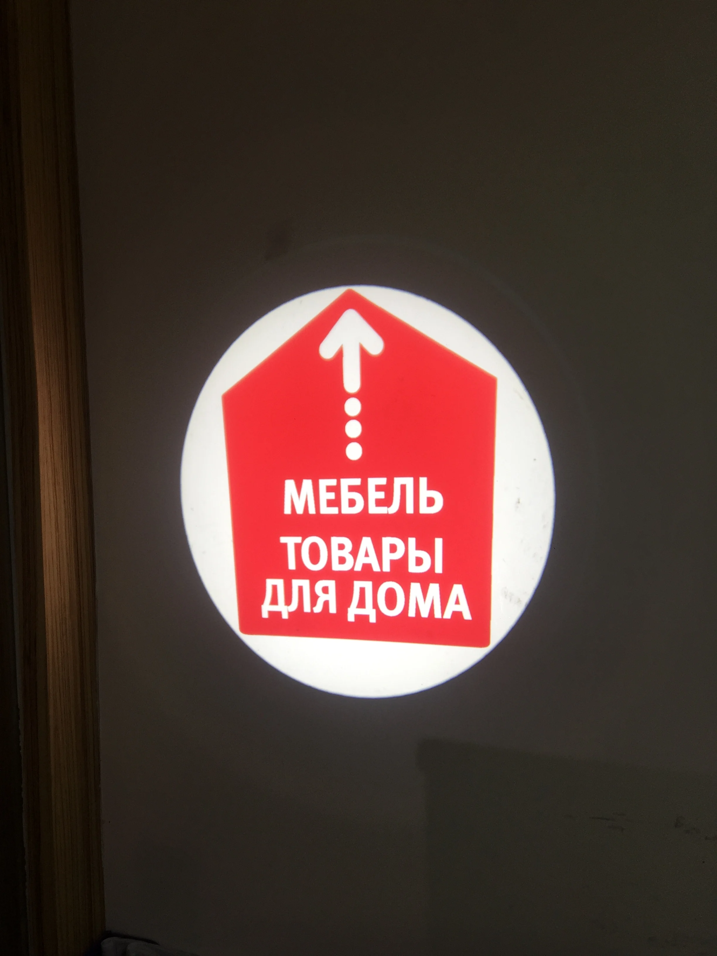 Проектор светодиодный дорожный woking направляющие стрелки gobo освещение