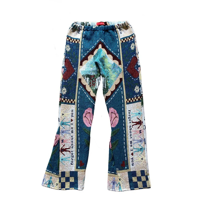 Good quality and price art Tapestry pants blanket sweater pants custom Tapestry carpet pants