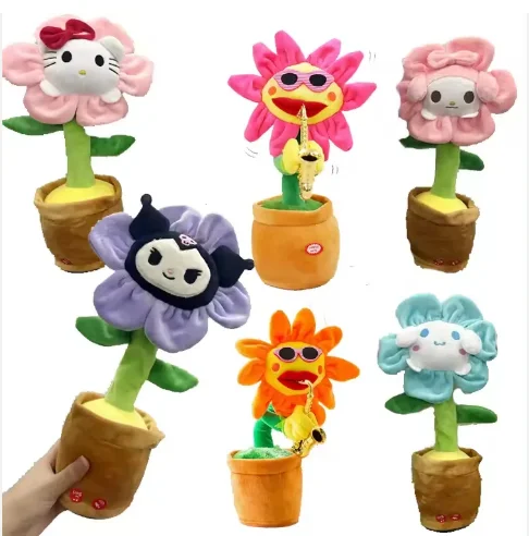 Dance Cactus Electric Toy Melody Kuromi Singing Funny Dance Cactus Toy Plush Toy