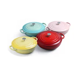 Health and environmental protection Cast iron cooking tagine Moroccan pot with ceramic lid