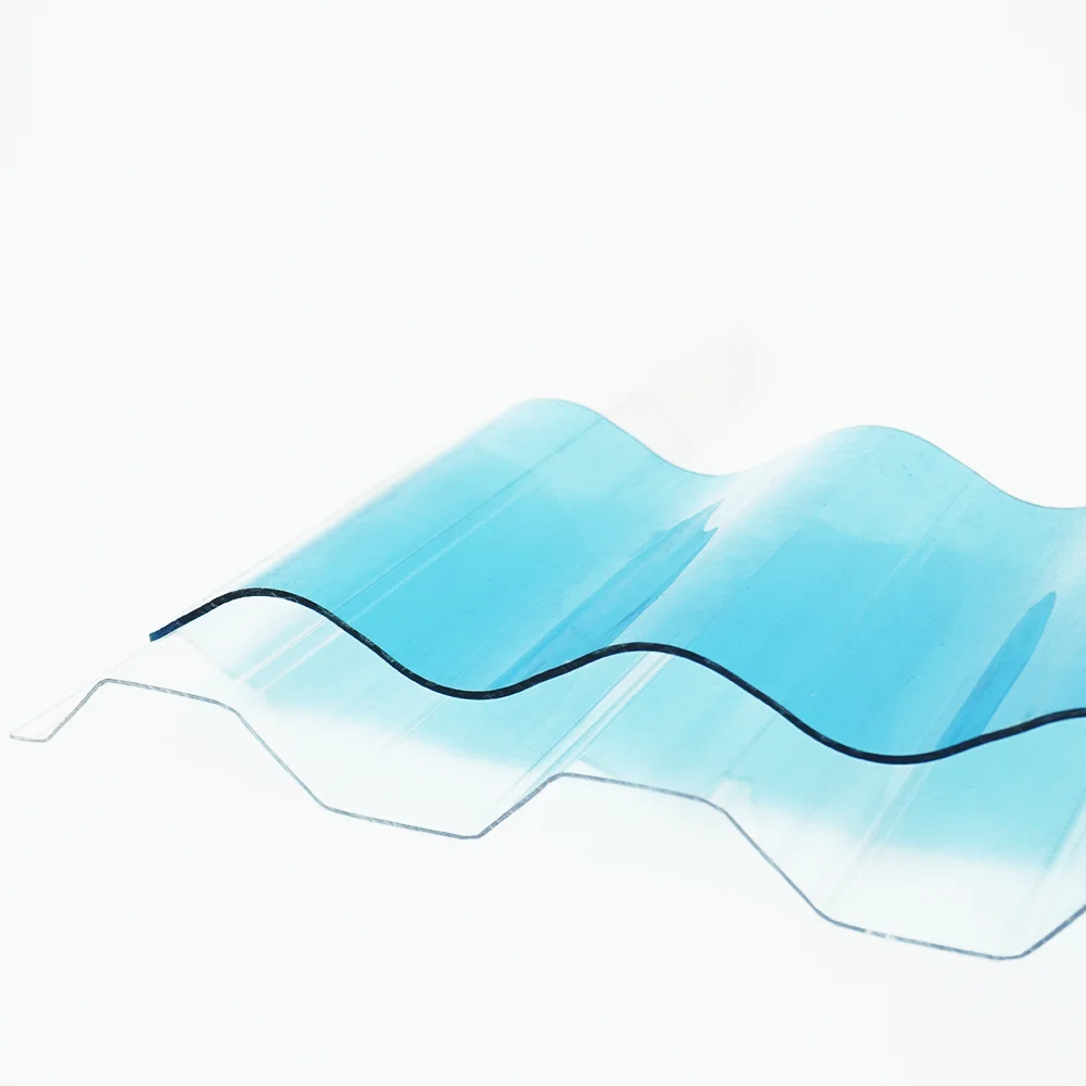 Guoweixing Corrugated Polycarbonate Anti UV Storm/Hurricane Clear 2mm Plastic Sheet for Window/Roofing Protection