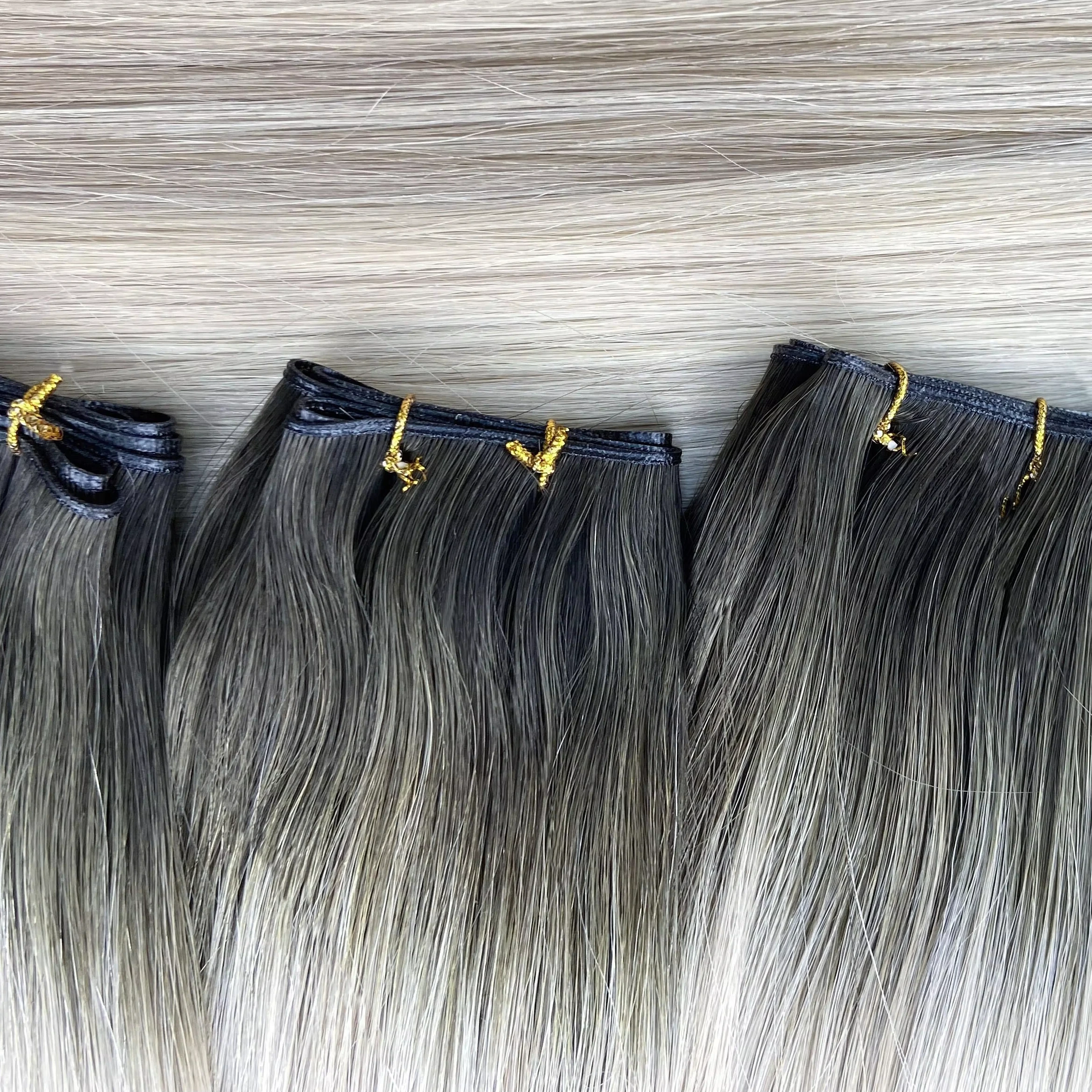 Virgin Genius Weft 12 a Grade No Remy Russian Human 30 Inch Blonde Hair Wave European Invisible Curly Double Drawn