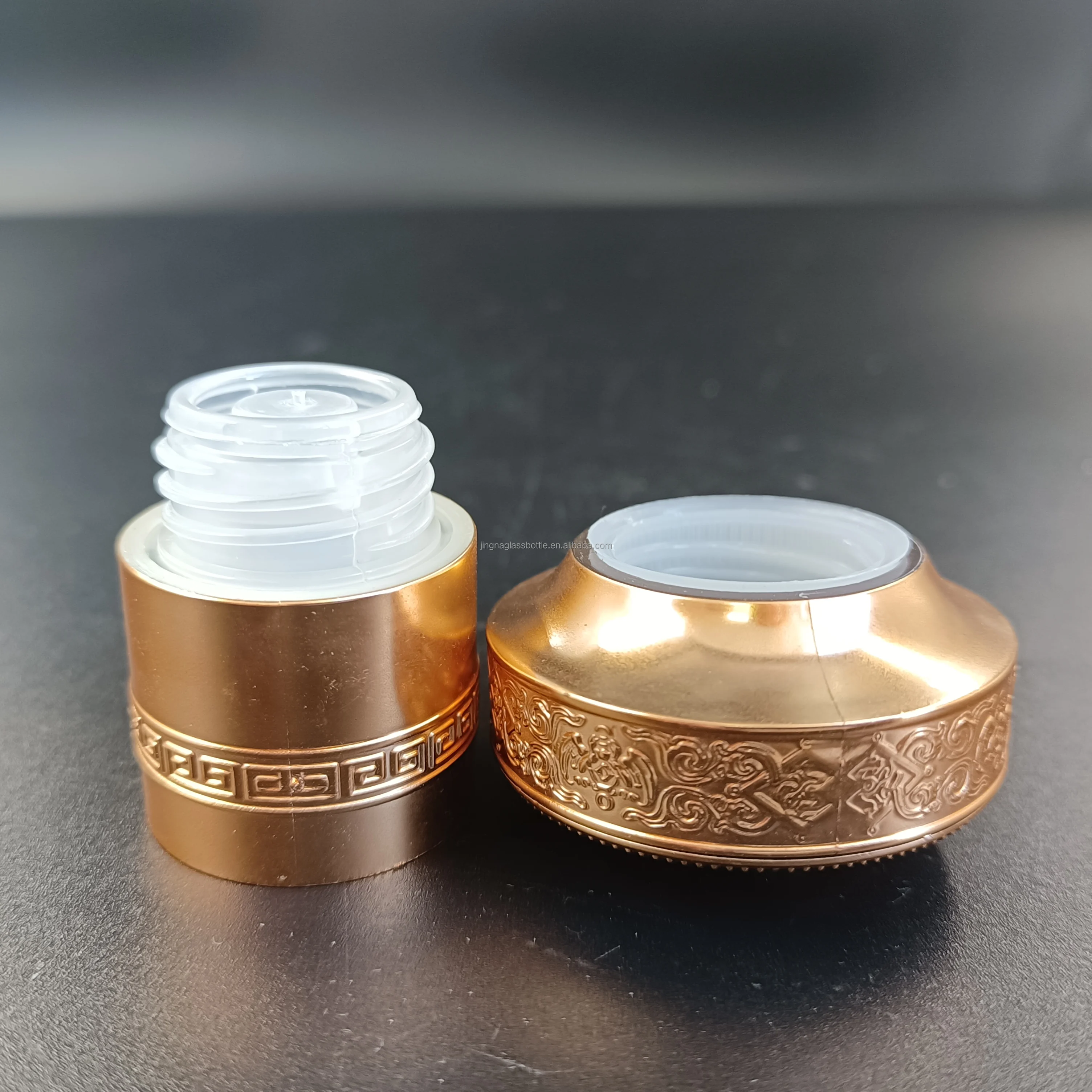 JINGNA Custom LOGO 33 47 33*47 mm Non-refillable cap closures spirits vodka whiskey tequila plastic aluminum glass bottle caps