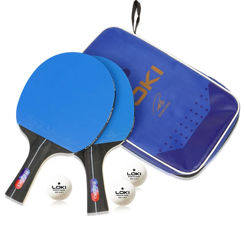 Professional Hot Sale Pingpong Bat Set Sweat wicking non-slip handle Poplar Wood Tennis Table Racket