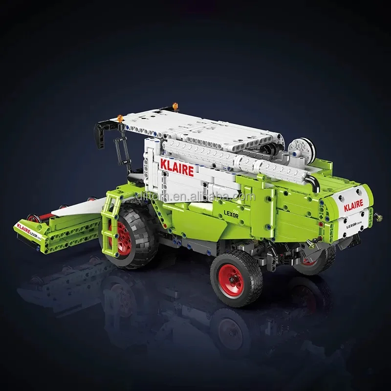 Формы King 17014S RC комбайн модель кирпича 2 4G & приложение управление ферма инженерный грузовик сборные строительные блоки игрушки