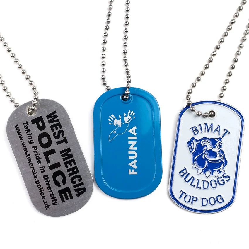 Custom engraving personalized plate dog tag stainless steel metal dog tags