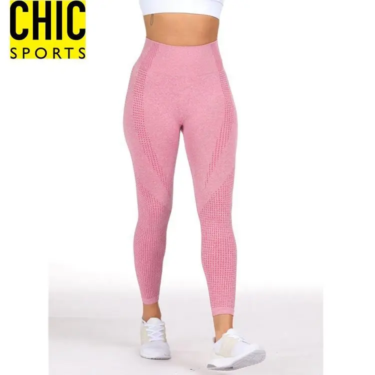 
high impact wholesale ladies gym fitness apparel leggings tights seamless for women 