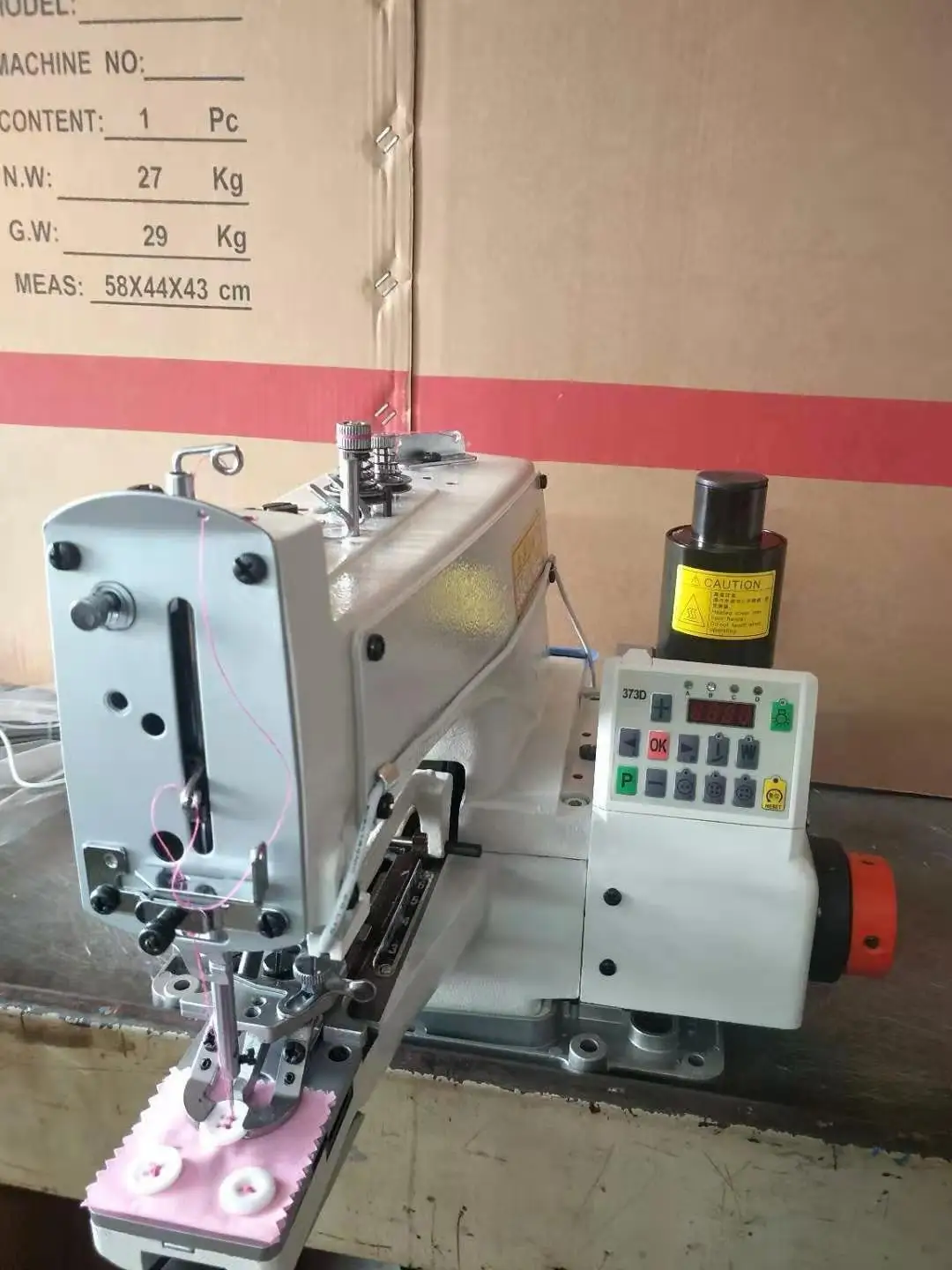 QS-373 Button Attaching Machine Fastener Industrial Sewing