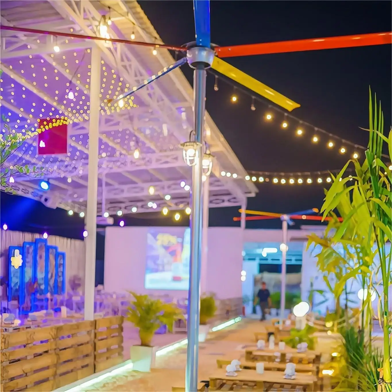 Bldc 9FT Ceiling Fan Big Industrial Ventilation Hvls Ceiling Fan